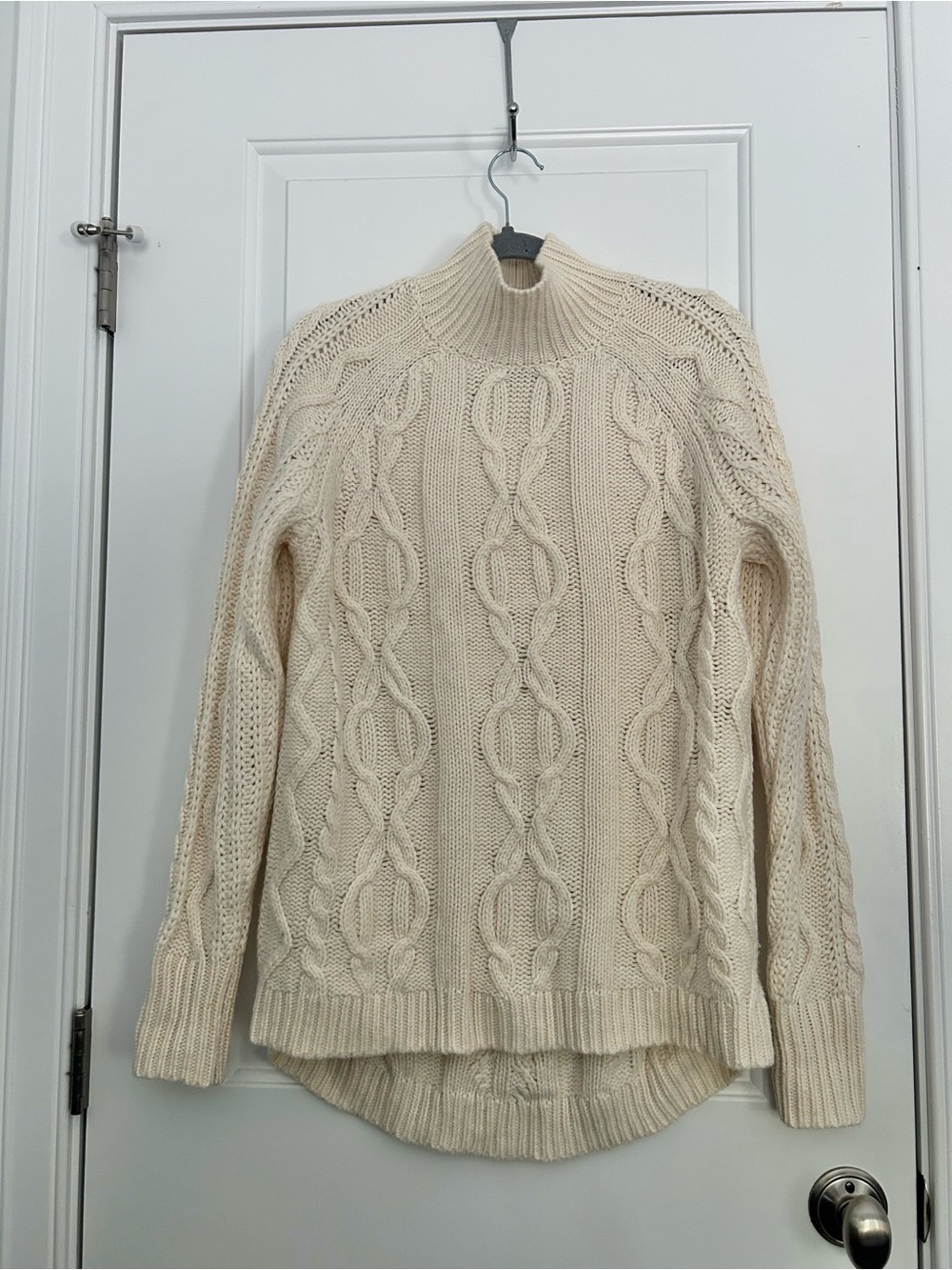 L.L.Bean Knit Mock Neck Turtleneck Oversized Granola Girl Fishermancore Sweater